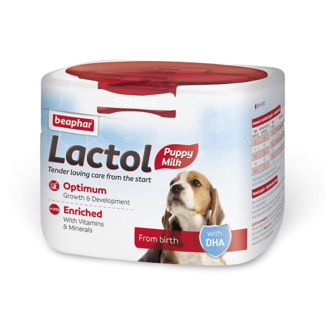 Beaphar Lactol Puppy Milk piena aizvietotājs jaundzimušiem kucēniem 500 g